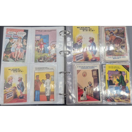 148 - Large Album of Antique Comical Nude & Naughty Scene Postcards.