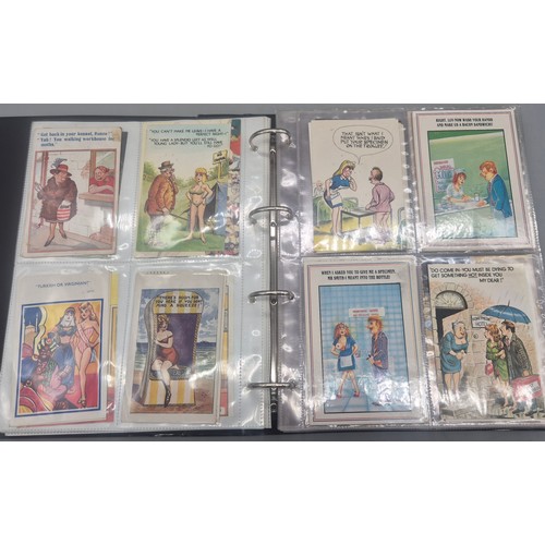 148 - Large Album of Antique Comical Nude & Naughty Scene Postcards.