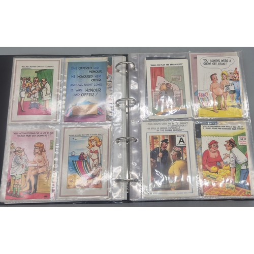 148 - Large Album of Antique Comical Nude & Naughty Scene Postcards.