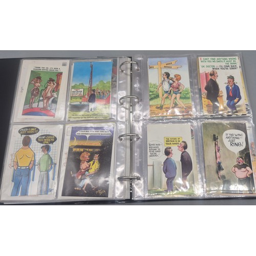 148 - Large Album of Antique Comical Nude & Naughty Scene Postcards.