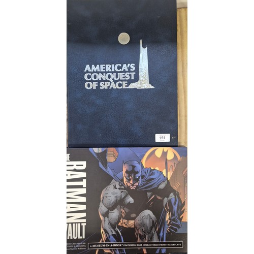 151 - Vintage The Batman Vault by GreenBerger Manning Together with American Conquest of Space book.