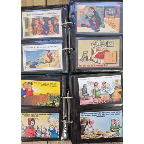 149 - Two Albums of Antique Comical Nude & Naughty Post Cards.