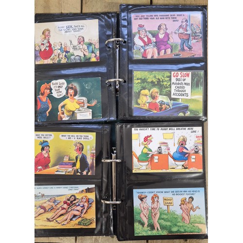 149 - Two Albums of Antique Comical Nude & Naughty Post Cards.