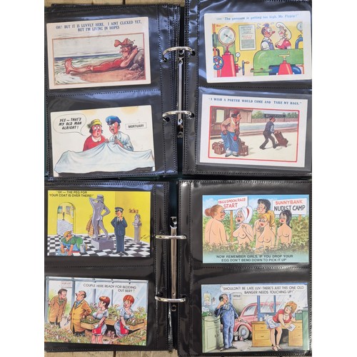149 - Two Albums of Antique Comical Nude & Naughty Post Cards.