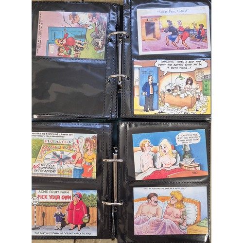 149 - Two Albums of Antique Comical Nude & Naughty Post Cards.