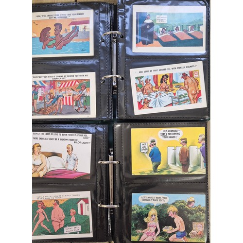 149 - Two Albums of Antique Comical Nude & Naughty Post Cards.