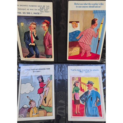 152 - Two Antique & vintage Comical Nude & Naughty Post Cards