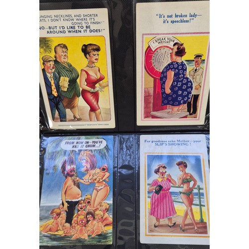 152 - Two Antique & vintage Comical Nude & Naughty Post Cards
