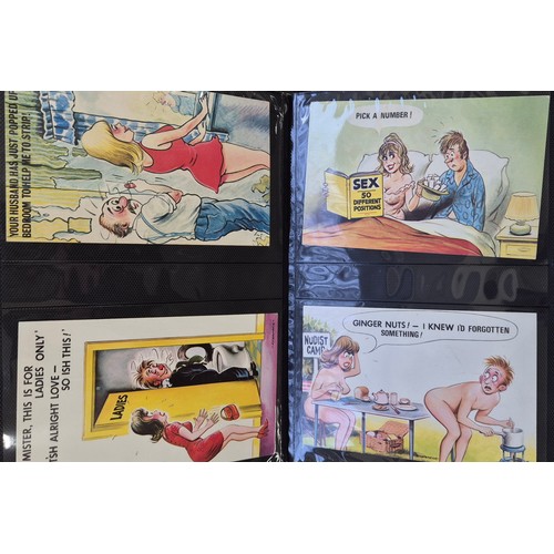 152 - Two Antique & vintage Comical Nude & Naughty Post Cards