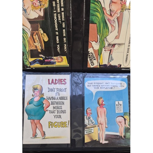 152 - Two Antique & vintage Comical Nude & Naughty Post Cards