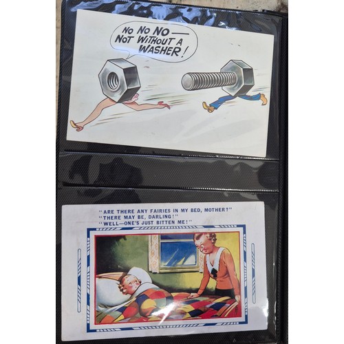 152 - Two Antique & vintage Comical Nude & Naughty Post Cards