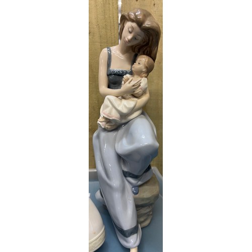 191 - Collection of Three Spanish Nao Porcelain Figurines; My little Girl, A Moment with Mummy & Ballerina... 