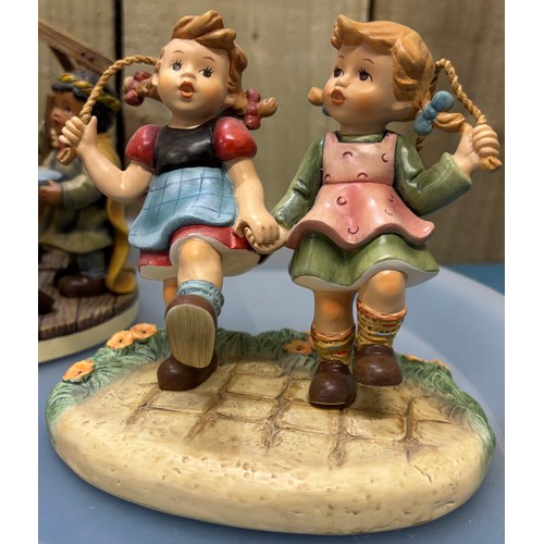 194 - Collection of Three German Goebel Hummel Sculptures; O Holy Night 2016 First issue, All in together ... 