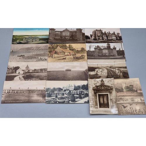 182 - A Selection of Scottish Postcards; R. P. Phillimore & Co. North Berwick Fife related postcards. Also... 