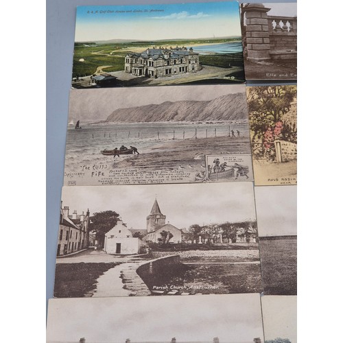 182 - A Selection of Scottish Postcards; R. P. Phillimore & Co. North Berwick Fife related postcards. Also... 