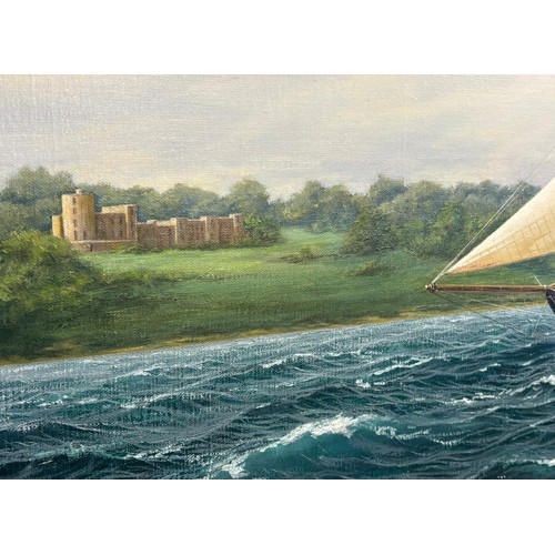 566 - Richard M. Firth (British, born 1971)
Large and impressive oil painting on canvas titled 