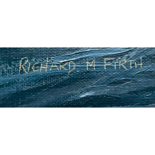 566 - Richard M. Firth (British, born 1971)
Large and impressive oil painting on canvas titled 