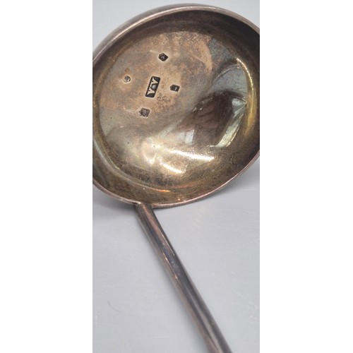 25 - Four various Toddy ladles; Solid Glasgow silver ladle. Maker A.A. Possibly Alexander Aitken II.