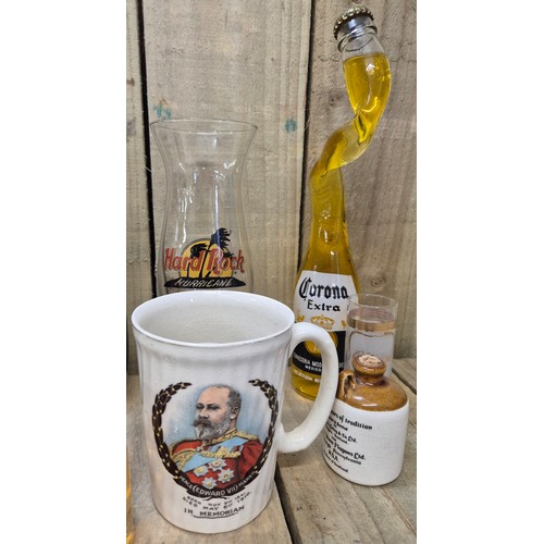 229 - Selection of Collectable Whisky & Alcohol Display items; Bushmill Decanter containing Whisky, Whisky... 
