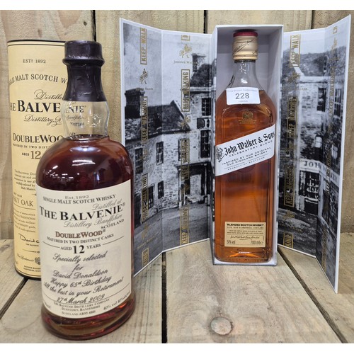 228 - Collection of Two Whisky Bottlings; The Balvenie Double Wood 12 year old Single malt Scotch Whisky 7... 