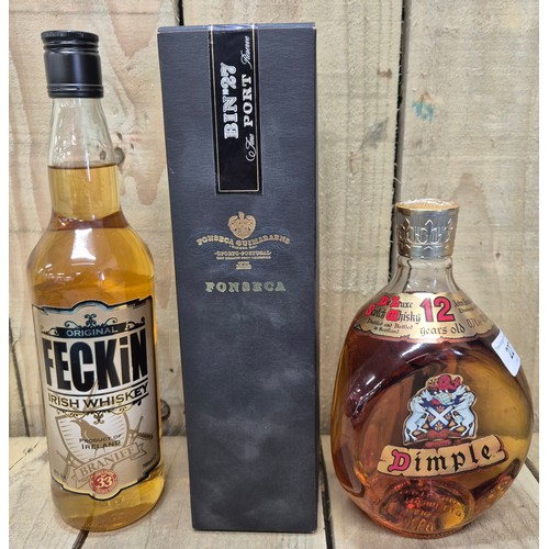 227 - Collection of Three Bottlings; Bin 27 Port Fonseca, Bottle of Twelve year Dimple John Haig & Co whis... 