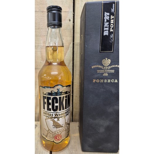 227 - Collection of Three Bottlings; Bin 27 Port Fonseca, Bottle of Twelve year Dimple John Haig & Co whis... 