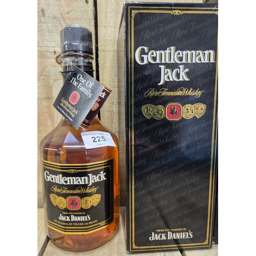 225 - Two Bottles of Jack Daniels; Gentleman Jack Rare Tennessee Whisky 750ml & Old No7 Jack Daniels Old t... 