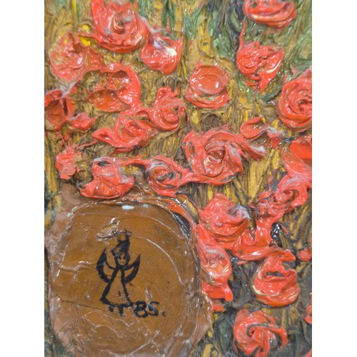 Angela Ritchie Original oil on board depicting poppy field. Signed and ...