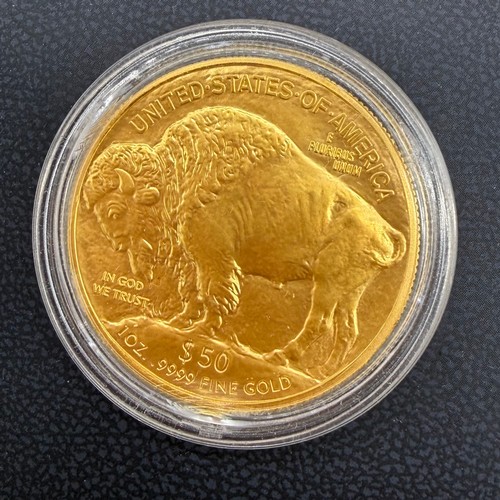 93 - 2015 Liberty 1.Oz 24ct gold American Buffalo coin. $50 coin.