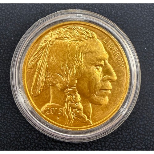 93 - 2015 Liberty 1.Oz 24ct gold American Buffalo coin. $50 coin.