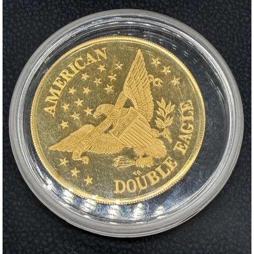 94 - 1985 14ct yellow gold Liberty Double Eagle coin. 7.14grams.