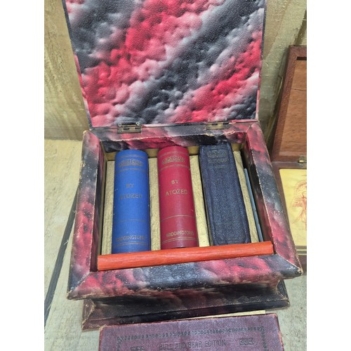 211 - Collection of 19th Century Games; Lexicon cards by John Waddington ltd, Chad Valley Halma Game, L'at... 