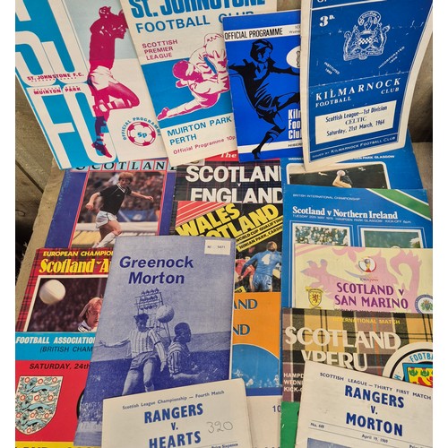 Collection of Scottish 1960 -2000 Football Programs; Scottish Junior ...
