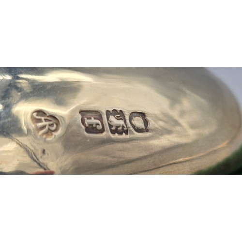 2 - Pair of Edwardian London Silver Gilt Anointing Spoons. Decoratively engraved and designed. Comes wit... 