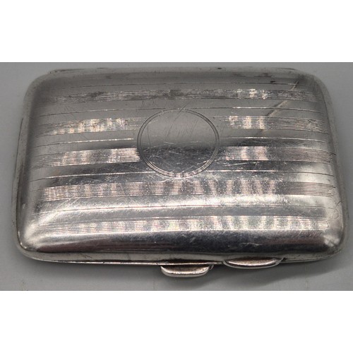 19 - A Lot of four Birmingham silver cigarette cases. 251.99grams.