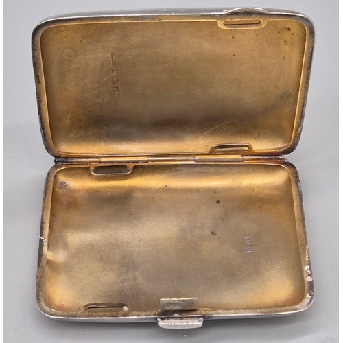 19 - A Lot of four Birmingham silver cigarette cases. 251.99grams.