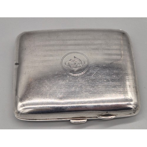 19 - A Lot of four Birmingham silver cigarette cases. 251.99grams.