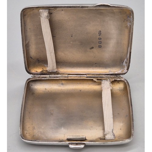 19 - A Lot of four Birmingham silver cigarette cases. 251.99grams.
