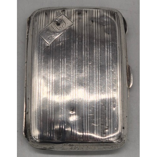 19 - A Lot of four Birmingham silver cigarette cases. 251.99grams.