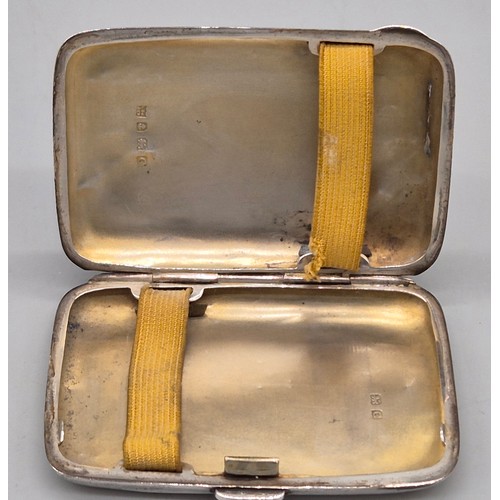 19 - A Lot of four Birmingham silver cigarette cases. 251.99grams.
