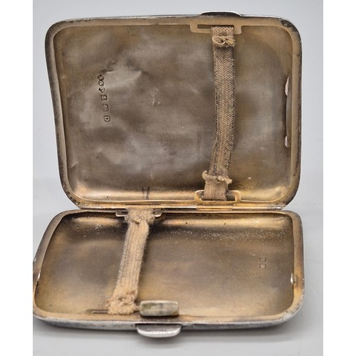 18 - A Lot of four Birmingham silver cigarette cases. 318.50grams.