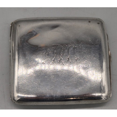 18 - A Lot of four Birmingham silver cigarette cases. 318.50grams.