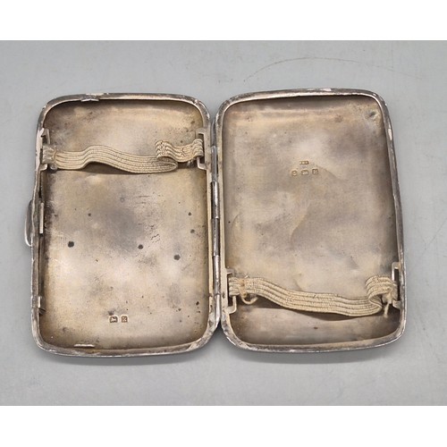 18 - A Lot of four Birmingham silver cigarette cases. 318.50grams.