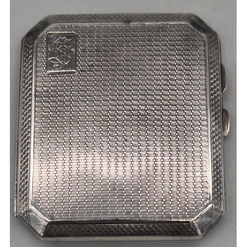 18 - A Lot of four Birmingham silver cigarette cases. 318.50grams.
