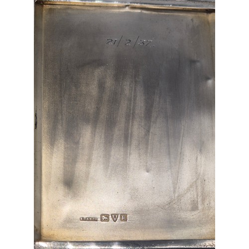23 - A Collection of seven cigarette cases. Mixed markings and makers. 602grams.