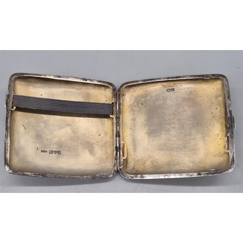 23 - A Collection of seven cigarette cases. Mixed markings and makers. 602grams.