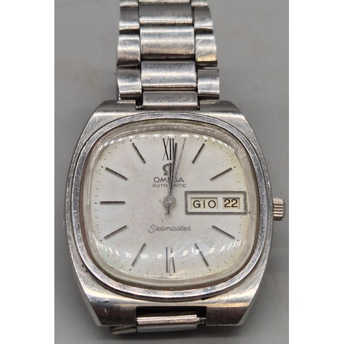 59 - 1980's Omega Seamaster Automatic Watch. In a running condition.