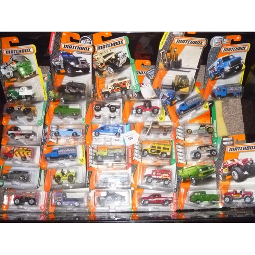 104 - matchbox lot of approx 30 later issue models