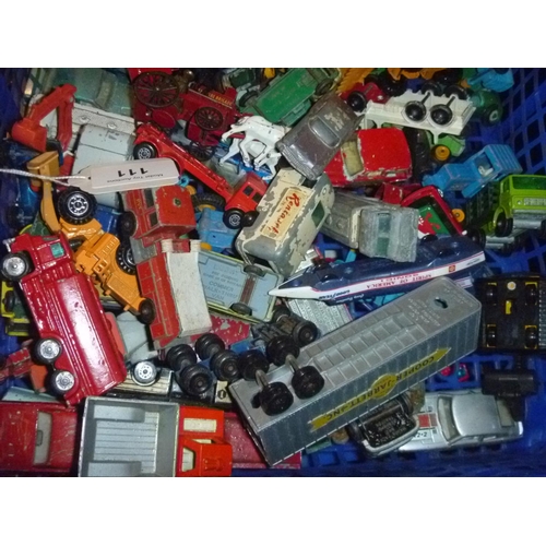 111 - good selection of loose playworn diecast vehicles mostly by matchbox and lesney