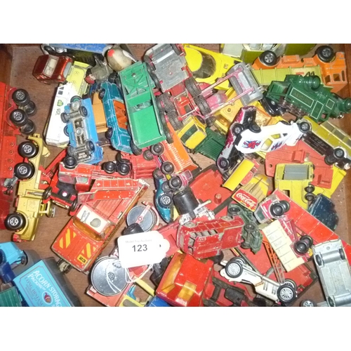 123 - a quantity of playworn military vehicles by various makes including dinky and corgi